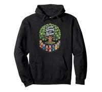 Grow Strong and Brave Woodland Animals Inspirational Sweat à Capuche