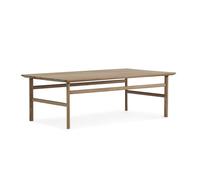 Normann Copenhagen Table basse Grow chêne laqué transparent. large
