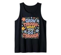 Grow Through What You Go Through Inspirational Mental Health Débardeur
