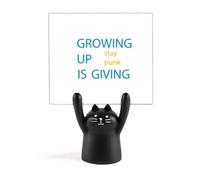 Grow Up Punk Style Art Déco Mode Mémo Titulaire Cartoon Chat Noir Décoration