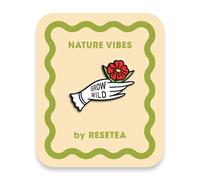 Grow Wild Pin | Accessoire de Mode Original pour Vestes, Sacs à Dos et Accessoires | Collection Nature Vibes | Resetea