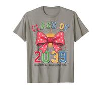 Grow with Me Class of 2039 Kindergarten Cutie Pink Bow T-Shirt
