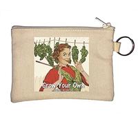 Grow Your Own Weed and Harvest Good Times Porte-clés humoristique Beige