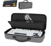 Growalleter Étui de transport AULA F75, coque rigide EVA, sac de voyage compatible, facile à transporter, plateau intérieur amovible (gris)