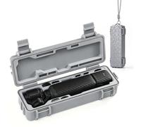Growalleter Étui de transport rigide pour DJI Osmo Pocket 4, boîte de rangement étanche IP67 avec doublure en silicone personnalisée, lanière et mousqueton, compatible avec appareil photo, poignée de
