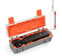 Growalleter Étui de transport rigide pour DJI Osmo Pocket 4, boîte de rangement étanche IP67 avec doublure en silicone personnalisée, lanière et mousqueton, compatible avec appareil photo, poignée de