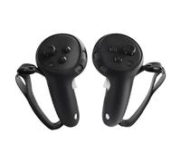 Growalleter VR Touch Controller Grips Cover pour Meta Quest 3/Quest 3S, Accessoires pour Casque de réalité virtuelle, Housse de Protection en Silicone avec dragonne réglable (Noir)