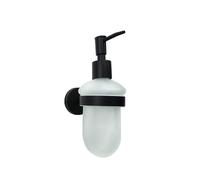 GROWBY Accessoires de Salle de Bain Porte-Serviettes étagère Noir Mat Porte-Serviettes Porte-Papier Mural Porte-Brosse de Toilette Crochet pour Manteau, Distributeur de Savon