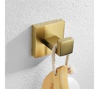 GROWBY Ensemble de matériel de Salle de Bain en Or brossé, Porte-Serviettes, Porte-Papier Toilette, Porte-Serviettes, Porte-Savon, Brosse de Toilette, Ensembles d'accessoires, Crochet pour Peignoir