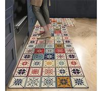 GROWBY Tapis de Cuisine antidérapant Tapis de Sol Super Absorbants Tapis Longs de Cuisine Tapis de Porte d'entrée de Salle de Bain Tapis Longs de Chambre à Coucher, Tapis de Cuisine S7, M 50x80 cm