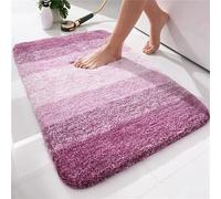 GROWBY Tapis de Salle de Bain Doux en Peluche Absorbant Tapis de Bain à séchage Rapide Tapis de Douche Protecteur de Sol décor Tapis antidérapant de Salon Chambre à Coucher, 2,61x91 cm