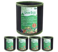 Growerz GrowPotz Lot de 5 sacs de culture ronds haute résistance 7 l