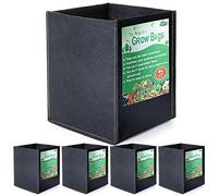 Growerz Square GrowPotz Lot de 5 sacs de culture haute résistance 4 l