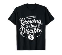 Growing A Tiny Disciple Foi chrétienne de la Grossesse T-Shirt