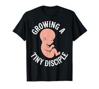 Growing A Tiny Disciple Foi chrétienne de la Grossesse |- T-Shirt