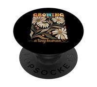 Growing A Tiny Human Floral Baby Grossesse Annonce PopSockets PopGrip Adhésif