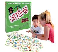 Growing Bright Games CATEEG-Oh! - Jeu de Cartes Familial & éducatif dès 4 Ans - Amusant pour Enfants 6, 8, 10 Ans, Ados & Adultes - Cadeau Parfait, Moments Complices & Fun sans écran