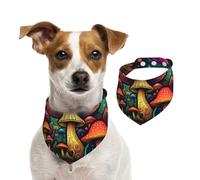 Growing Mushrooms Bandana triangulaire pour chiens de petite, moyenne et grande taille, pour chat ou garçon