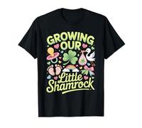 Growing Our Little Shamrock - Pregnancy Announcement Unicorn T-Shirt