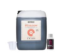 GROWMANIA Bio Bloom de BioBizz 5 l + échantillon Boost Up Nutrients | Verre doseur, engrais organique extensible pour floraison idéal pour grands jardins et potagers