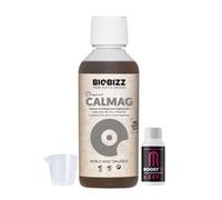 GROWMANIA Cal Mag de BioBizz 250 ml + échantillon Boost Up Nutrients + Verre doseur | Complément de calcium et de magnésium | Pour petites plantations et cultures en pot