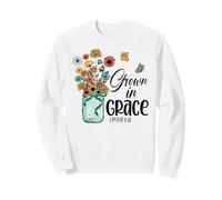 Grown in Grace Christian Haut 2 pour Femme Peter 3:18 Écriture Sweatshirt
