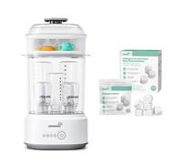Grownsy Stérilisateur Biberon avec Séchage & 130 Tablettes Bloc Nettoyant pour Biberons