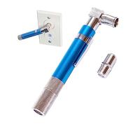 GROWORD Testeur de continuité de poche (traceur) et toner, avec lumière et buzzer, toner de tension et connecteur barillet pour tester le câble coaxial, RG6, RG59, CATV