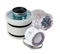 GrowPro Kit de ventilation pour mini climatisation 160 m³/h avec filtre à charbon actif AKF Kit de ventilation