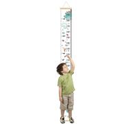 Growth Chart, Wall Ruler, Kids Height Tracker, Hanging Wooden Canvas 59 x 7.9 inches, Sturdy Markings, Easy Installation, Ideal for Nursery, Bedroom, Playroom, Daycare, Home Decoration