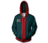 Groydbee Veste à capuche pour adulte Into The Spider Verse pour costume d'Halloween Spider Cosplay Sweat à capuche imprimé 3D, Miles, L