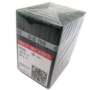 GROZ-BECKERT Aiguille dans une boîte en plastique transparent CKPSMS - 100 aiguilles de machine à coudre GROZ-BECKERT GEBEDUR 135 x 17 DPX17 en titane (taille des aiguilles : 19/120)