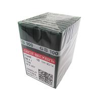 GROZ-BECKERT Aiguilles dans une boîte en plastique transparent CKPSMS - 100 GROZ-BECKERT DBX1 16X257 1738 GEBEDUR Titanium Aiguilles pour machine à coudre (14/90)