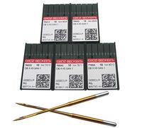 Groz-Beckert aiguilles - Lot de 50 aiguilles pour machine à broder Industriel en titane Groz Beckert DBXK5 GEBEDUR 8# 9# 10# 11# 12#