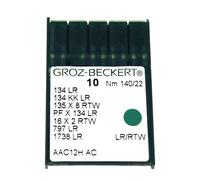 GROZ-BECKERT-Aiguilles pour Machine à Coudre - 10 pièces, 10 Nm 140/22 LR-RTW