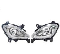 Grozzy Assemblage des phares Phare pour avant pour Hyundai I10 2011-2017, feux de jour, route, pare-chocs, antibrouillard(Pair)