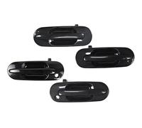 Grozzy Garniture de couvercle poignée porte Poignées de porte extérieures pour CR-V 1997-2001 4 pièces kit extérieur pour avant gauche et droite