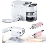 Grpquatsch Aspirateur à Ongles, avec Aspirateur IntéGré, 30 000 TR/Min, Commande à 4 Boutons, Ultra Silencieux ≤68db, pour Ongles en Gel Acrylique A-Pink