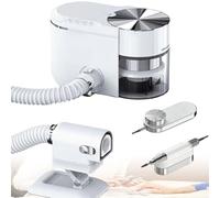 Grpquatsch Aspirateur à Ongles, avec Aspirateur IntéGré, 30 000 TR/Min, Commande à 4 Boutons, Ultra Silencieux ≤68db, pour Ongles en Gel Acrylique A-White