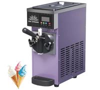 Grpquatsch Machine à Glace Italienne Professionnelle, Machine à Spaghettis GlacéS Professionnelle, avec Pré-Refroidissement, pour Restaurants, Boutiques, Snacks Purple
