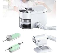 Grpquatsch Ponceuse à Ongles Professionnelle 2-en-1, Extracteur PoussièRe Et Aspirateur IntéGré, avec Ponceuse à Ongles éLectrique Aspirateur De PoussièRe, pour Ongles - Polisseuse A-Green