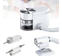 Grpquatsch Ponceuse à Ongles Professionnelle 2-en-1, Extracteur PoussièRe Et Aspirateur IntéGré, avec Ponceuse à Ongles éLectrique Aspirateur De PoussièRe, pour Ongles - Polisseuse A-White