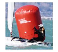 GRRICEPL Flotteurs Gonflables, Balises Gonflables, Obstacles Cylindriques pour Compétitions, Événements Et Signalisation De Sécurité(Rosso,80x80x150 cm)