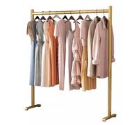 GRRICEPL Porte-vêtements Robustes pour Vêtements Suspendus, Présentoir De Vêtements sur Pied, Porte-vêtements en Métal avec roulettes, pour Manteaux, Chemises, Robes(Gold,80x40x130cm)