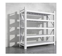 GRRICEPL Rayonnages De Garage Métalliques Robustes Et Réglables, Unités De Rayonnage Industriel pour Entrepôt, pour Garage, Entrepôt, École, Usage Commercial Et Professionnel(White/A,100x60x200 cm/5)