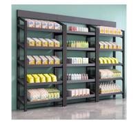 GRRICEPL Rayonnages De Garage Rayonnages De Stockage Robustes De Supermarché sur Pied pour Entrepôt/Magasin(Black/A,80x30x138 cm)