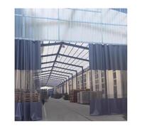 GRRICEPL Rideau D'extérieur en Vinyle pour Terrasse, Rideau De Séparation Industriel en PVC, Bâches Transparentes Robustes pour Pergola, Véranda, Station De Lavage, Entrepôt(2.2x2.4m/7.2x7.9ft)
