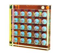 GRRICEPL Vitrine De Balles De Golf, Boîte D'affichage Acrylique Lumineuse Colorée, Boîte De Rangement Cadeau De Golf, Étanche Et Anti-poussière (Couleur : Multi-Colored-A, Taille : 40x6.3x40cm)