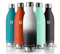 Grsta Gourde Isotherme 1L - Bouteille Sport Sans BPA, Anti Fuite, Double Paroi Isolante - Gourde Métal pour Adulte, Facile à Transporter - pour Yoga, Bureau, Outdoor, Camping