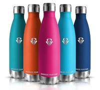 Grsta Gourde Isotherme - 500ml - Bouteille Isotherme, sans BPA, Gourde INOX Reutilisable, Enfant & Adulte pour école, Bureau, Gym, Voyage